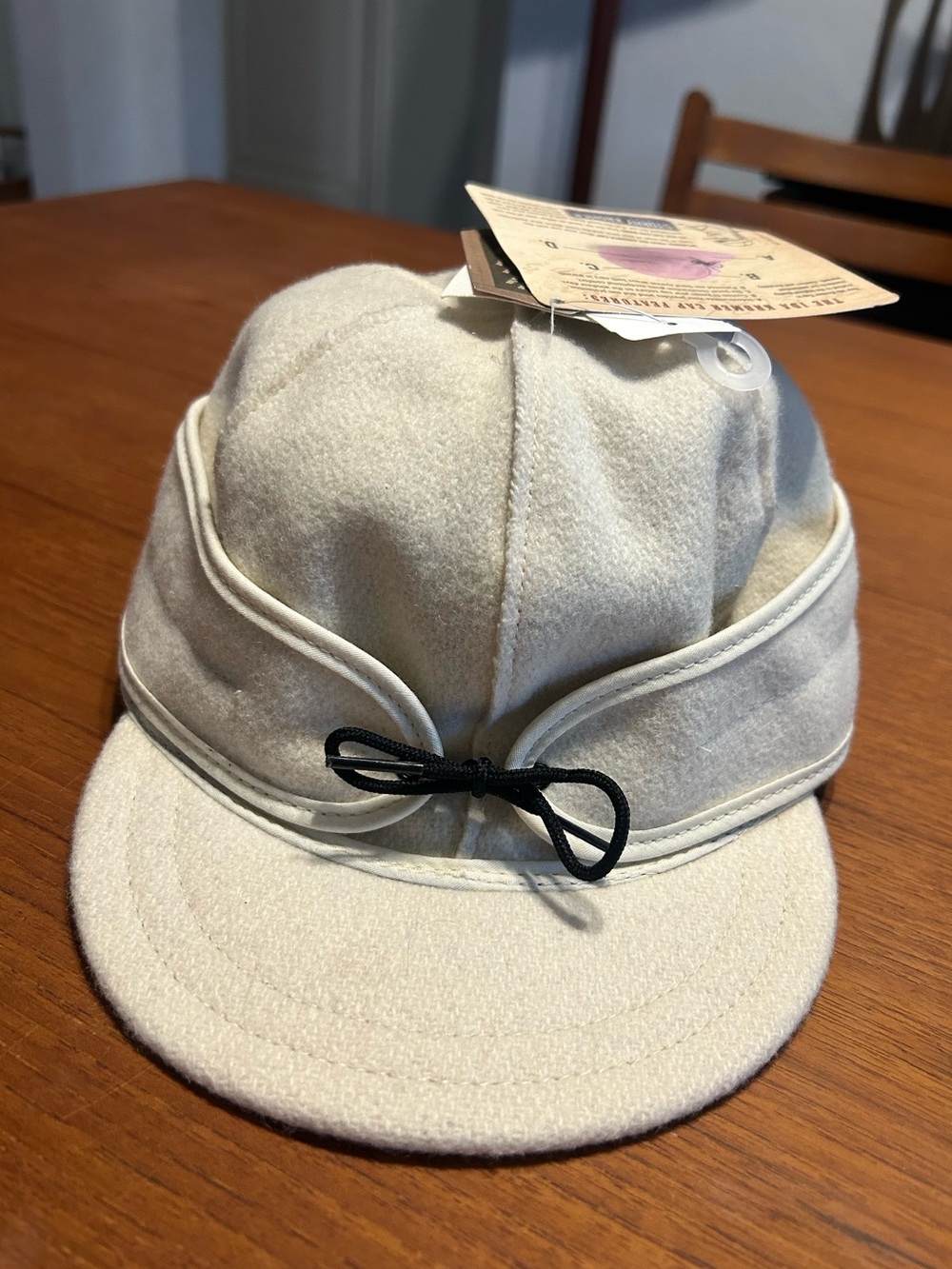 NWT Vintage Cream Stormy Kromer Women's Wool Blend Hat Size Small Made In USA